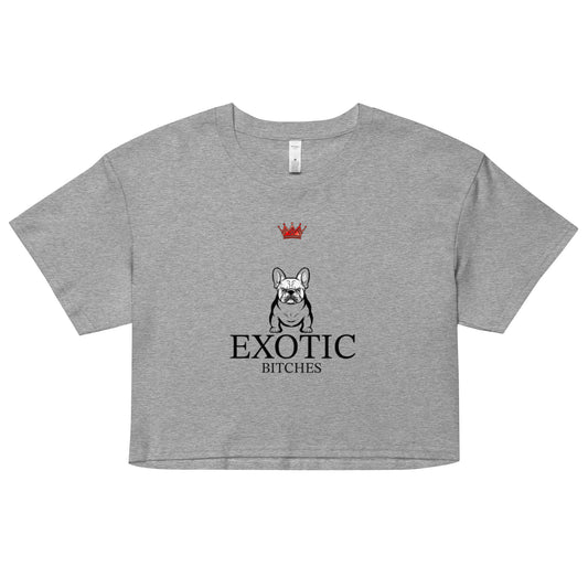 Exotic Bitches Bulldog Logo Women’s crop top