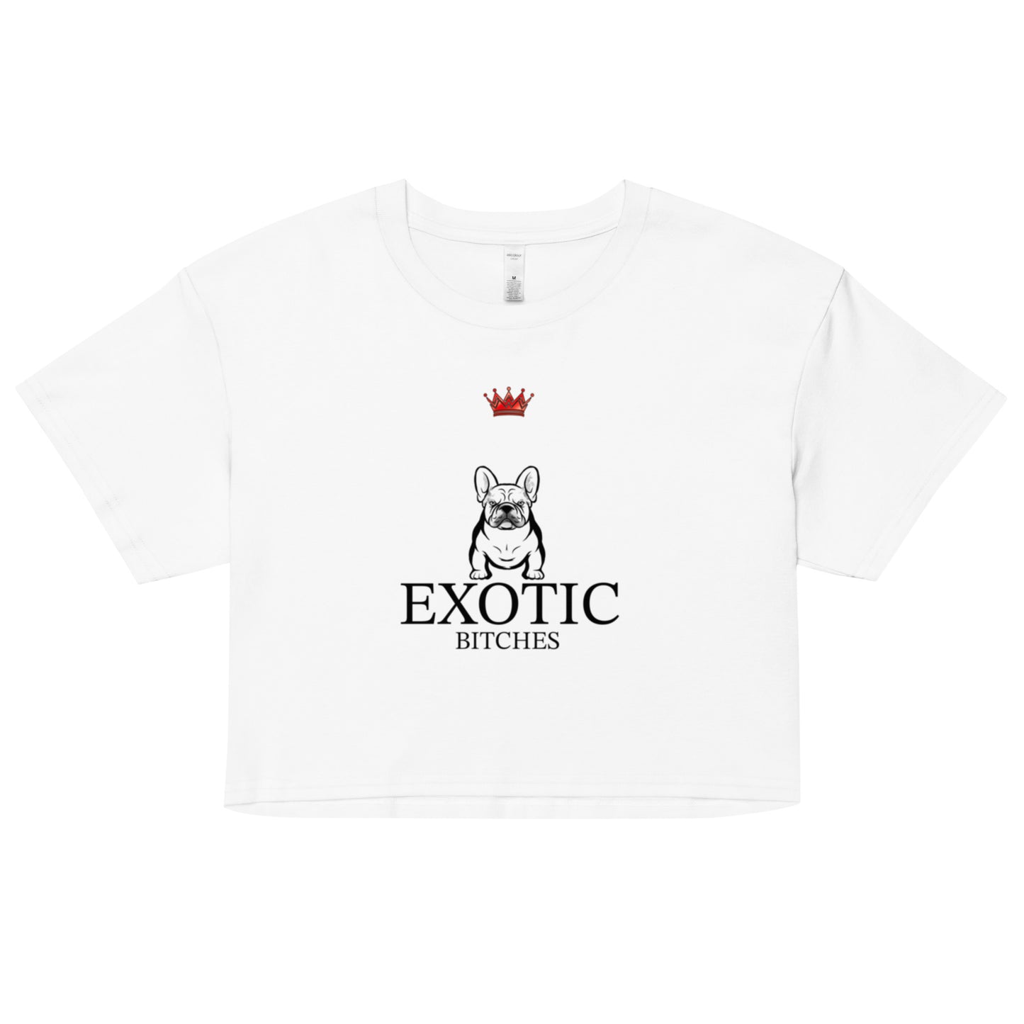 Exotic Bitches Bulldog Logo Women’s crop top